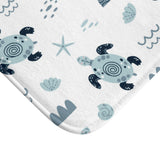 White Creatures Bath Mat