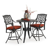 High Point Outdoor Cast Aluminum 3 Piece Counter Set Model 721736CTABK