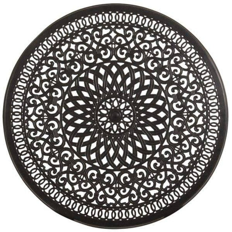 High Point Outdoor Cast Aluminum 48" Round Dining Table Model 721748DTABK