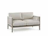 Nicole Outdoor Powder Coated Aluminum and Marine Rope Style Loveseat 72502