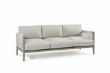 Nicole Outdoor Powder Coated Aluminum and Marine Rope Style Sofa 72503