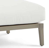 Nicole Outdoor Powder Coated Aluminum and Marine Rope Style Ottoman 72506 with Choice of Cushions Made in the USA