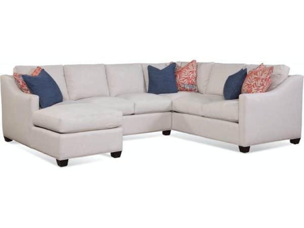 Oliver Indoor Sectional by Braxton Culler Made in the USA Model 731-3PC-SEC2