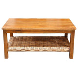 Borneo Rattan and Wood Coffee Table from Capris Furniture Model CT752