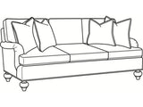 Charleston Indoor 2 over 2 Sofa by Braxton Culler Made in the USA Model 762-011