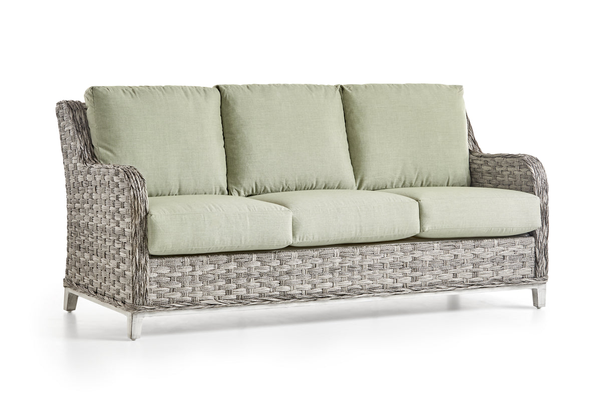 Grand Isle Outdoor Wicker Sofa 77403 by South Sea Rattan