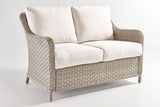 Mayfair Outdoor Loveseat 77802 by South Sea Rattan with Cushions Made in the USA