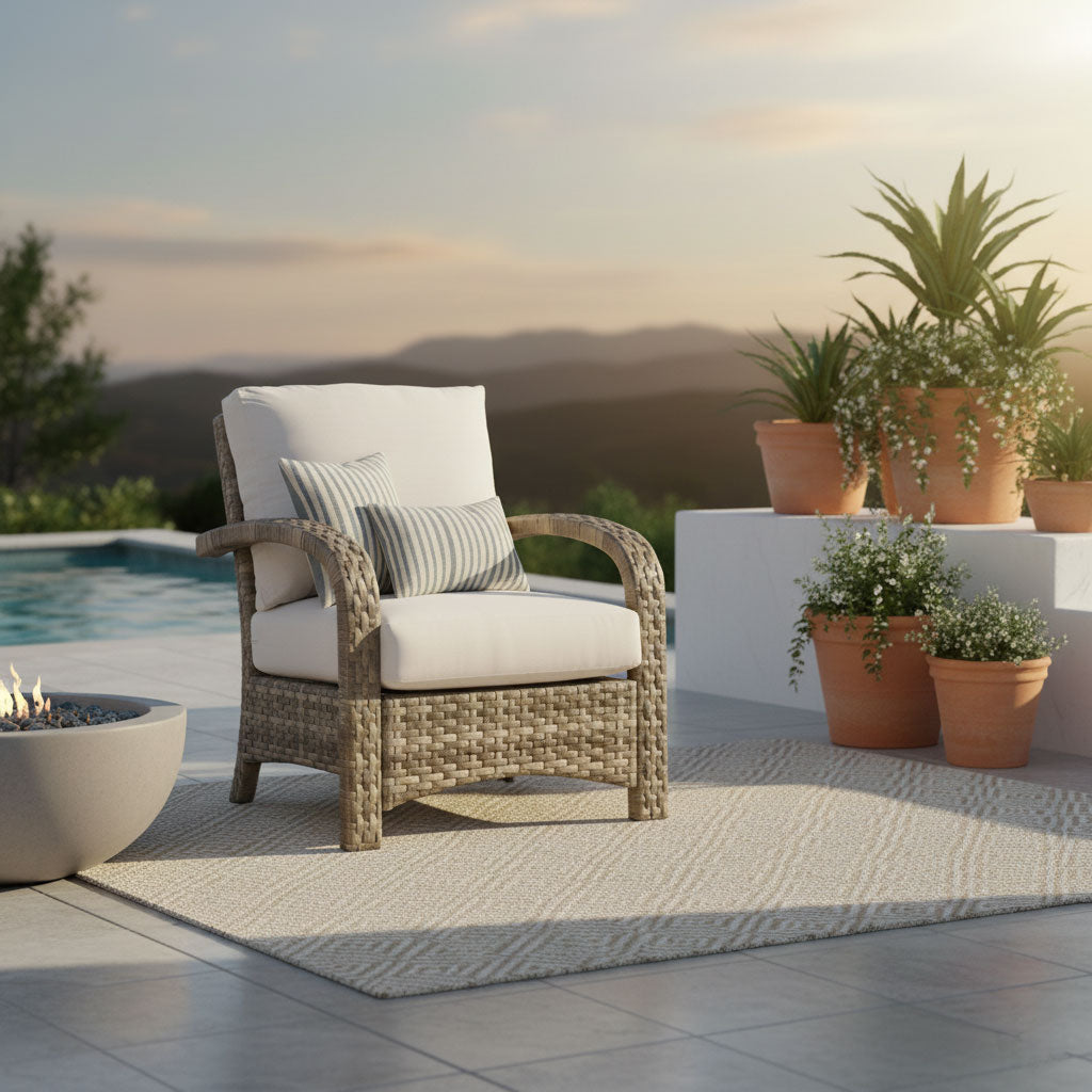 Driftwood Bay Outdoor Lounge Chair 78201 By South Sea Rattan