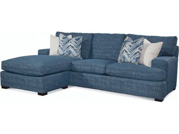 Cambria Indoor Estate Sofa with Reversible Ottoman by Braxton Culler Made in the USA Model 784-C04/C09