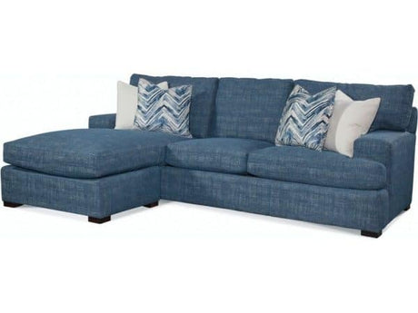 Cambria Indoor Estate Sofa with Reversible Ottoman by Braxton Culler Made in the USA Model 784-C04/C09