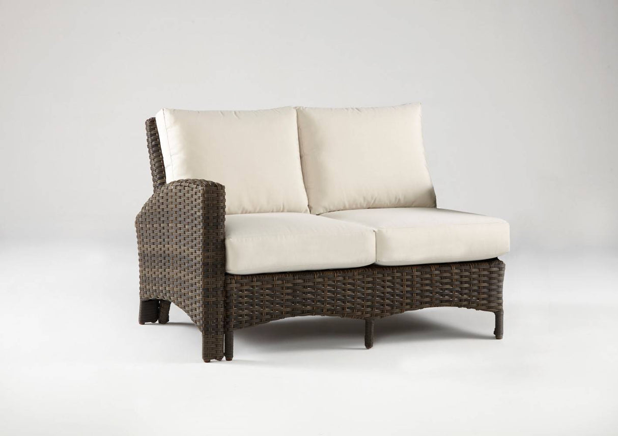 Panama All Weather Patio Left Side Sectional Loveseat Model 78462 By South Sea Rattan