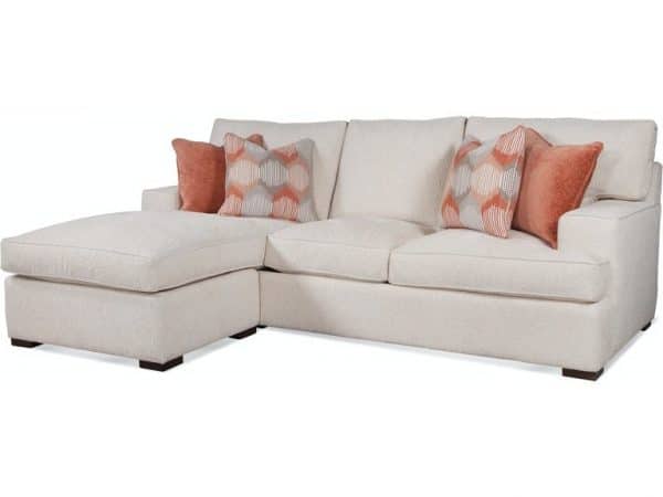 Bridgetown Indoor Sofa with Reversible Ottoman by Braxton Culler Made in the USA Model 785-C04/C09