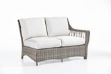 Saint John Outdoor One Arm Loveseat Right-Side Facing by South Sea Rattan Model 78572
