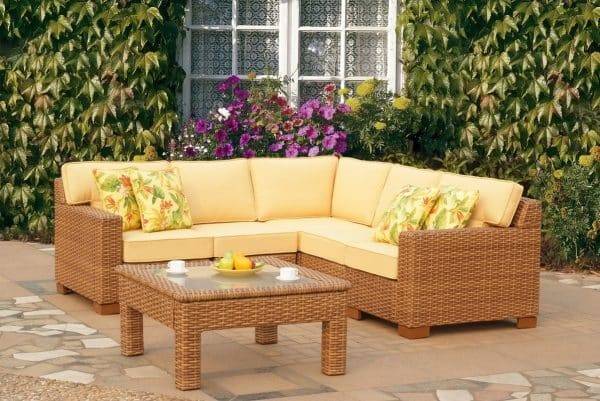 Java Outdoor Sectional Corner Piece by South Sea Rattan Model 79253