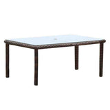 Saint Tropez All Weather Patio Rectangle Table 79319 By South Sea Rattan