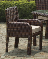 Saint Tropez All Weather Dining Arm Chair 79321 By South Sea Rattan