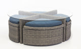 Saint Tropez Outdoor Patio Sushi 5 Pc Table Set 79346 By South Sea Rattan