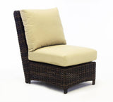 Saint Tropez All Weather Patio Sectional Armless Chair Model 79352 By South Sea Rattan