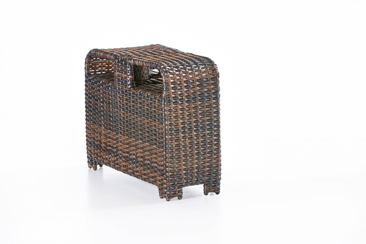 Saint Tropez All Weather Patio Wedge Pie Table Model 79355 By South Sea Rattan