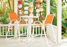 Aruba Outdoor Sling Stacking Cafe Chair by Telescope Casual Model 51-7A10