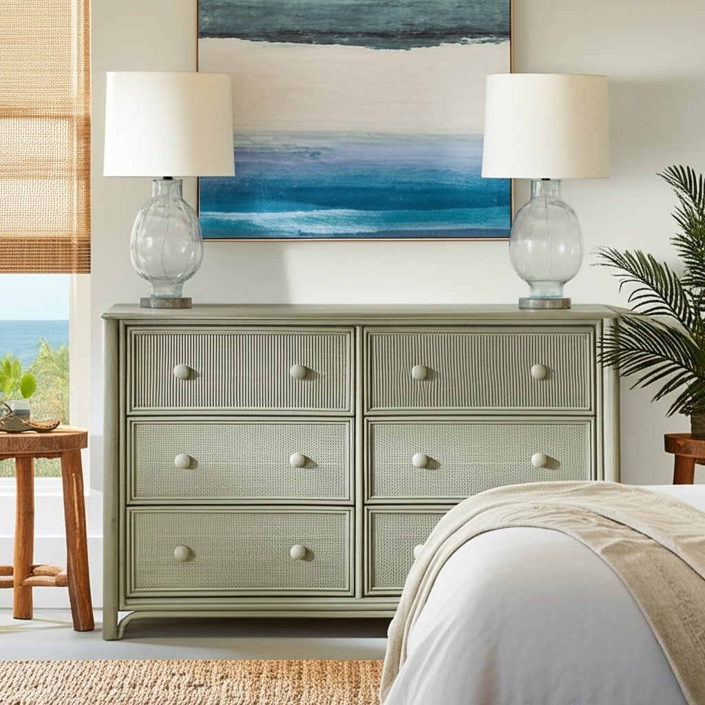 Summer Retreat Six Drawer Dresser by Braxton Culler Made in the USA Model 818-041