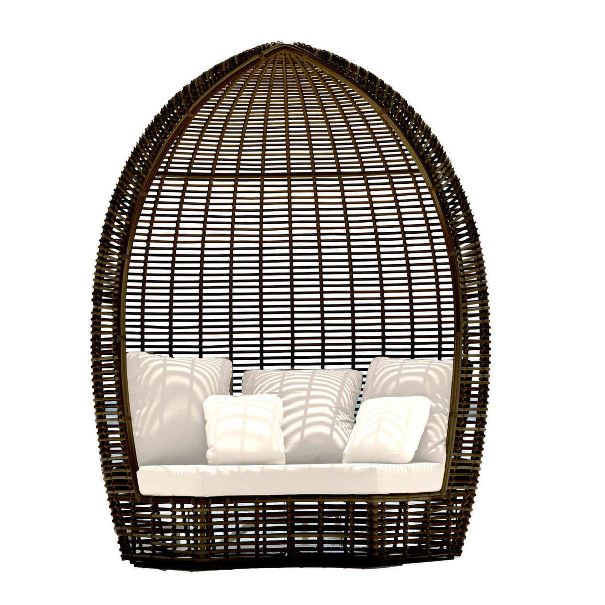 Halo Outdoor Wing Chair with Sunbrella Cushions Model 84886-BMNP-CUSH by Skyline Design
