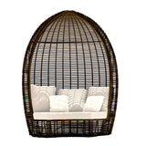 Halo Outdoor Wing Chair with Sunbrella Cushions Model 84886-BMNP-CUSH by Skyline Design