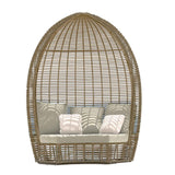 Halo Outdoor Wing Chair with Sunbrella Cushions Model 84886-KMNP-CUSH by Skyline Design