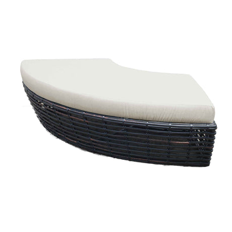 Halo Outdoor Daybed with Sunbrella Cushions Model 84886-BMNP-5PC-CUSH by Skyline Design