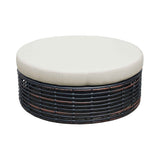 Halo Outdoor Ottoman with Sunbrella Cushions Model 84889-BMNP-CUSH by Skyline Design