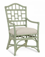 Chippendale Rattan Wicker 8 Pc Rectangle Dining Set with 78 Inch Table Model 970-RECTSET by Braxton Culler