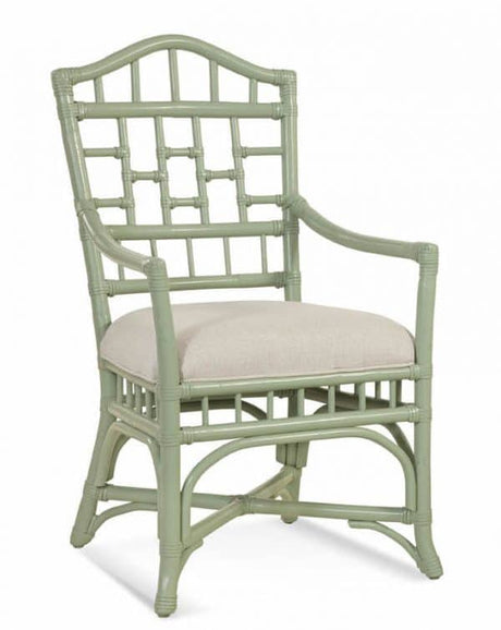 Chippendale Rattan Wicker 8 Pc Rectangle Dining Set with 78 Inch Table Model 970-RECTSET by Braxton Culler