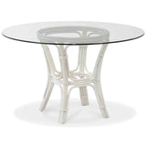Grand Isle Rattan 6 Pc Swivel-Rock Caster Dining Set Made in the USA by Classic Rattan