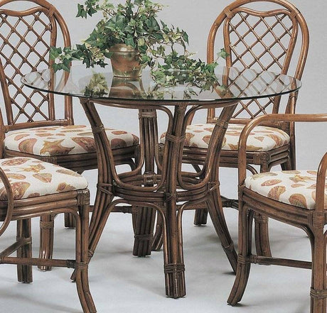 Trellis Indoor 48" Round Dining Table with Bevel by Braxton Culler Made in the USA Model 979-075D