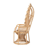 Wicker Fair Abriello Peacock or Princess Bohemian Accent Chair