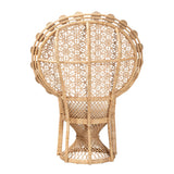 Wicker Fair Abriello Peacock or Princess Bohemian Accent Chair