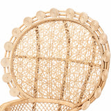 Wicker Fair Abriello Peacock or Princess Bohemian Accent Chair