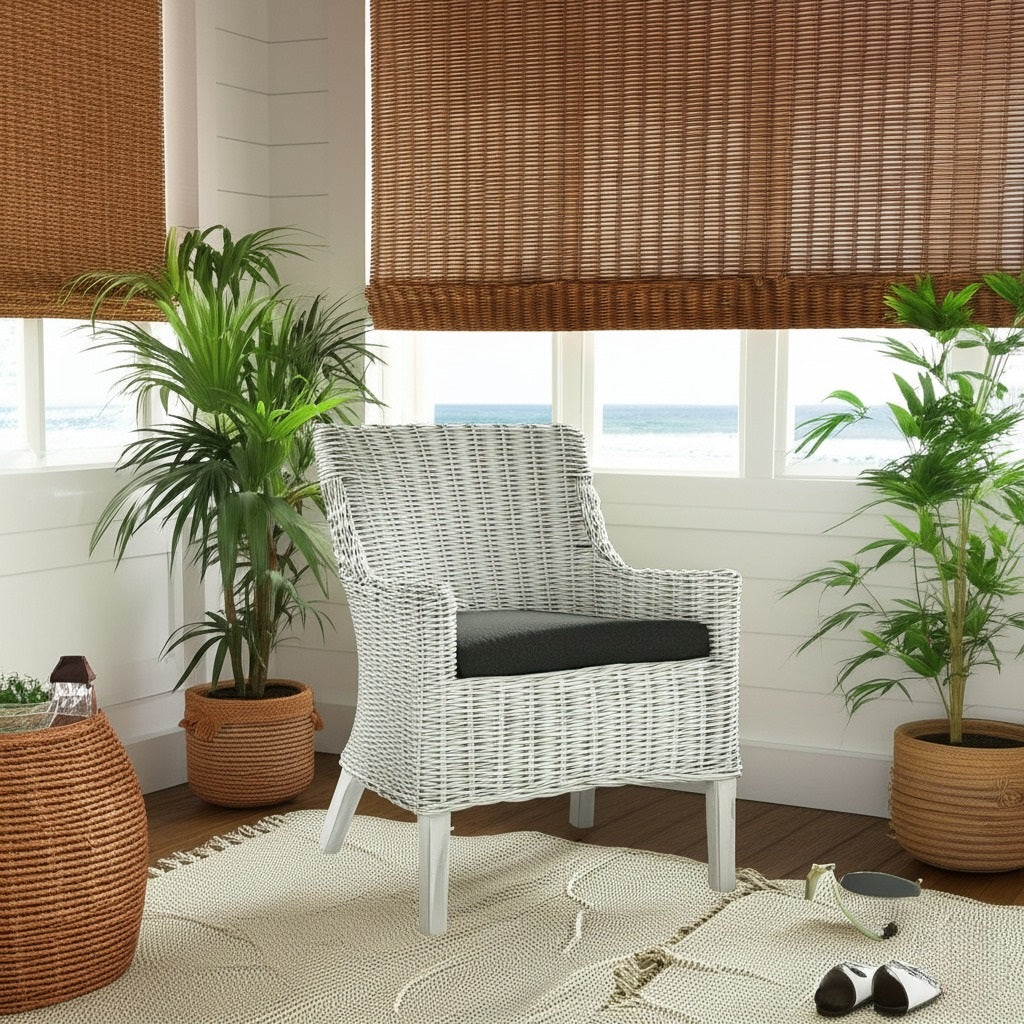 Quariva Rattan Arm Chair by Capris Furniture Model AC745