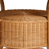 Wicker Fair Rattan Beautiful Adena 42 Inch Round Dining Table