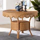 Wicker Fair Rattan Beautiful Adena 42 Inch Round Dining Table
