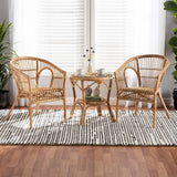 Madeira Bohemian Natural Rattan 3-Pc Living Room Set