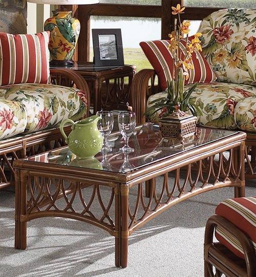 Antigua 5 Pc Deep Seating Living Room Set by South Sea Rattan