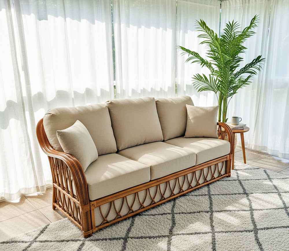 Antigua Queen Sleeper Sofa Deep Seating by South Sea Rattan Model 3116
