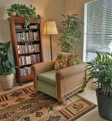 Aruba Rattan and Wicker Lounge Chair by Stanley Chair Model 529