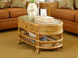 Aruba Rattan and Wicker Coffee Table by Stanley Chair Model C-29