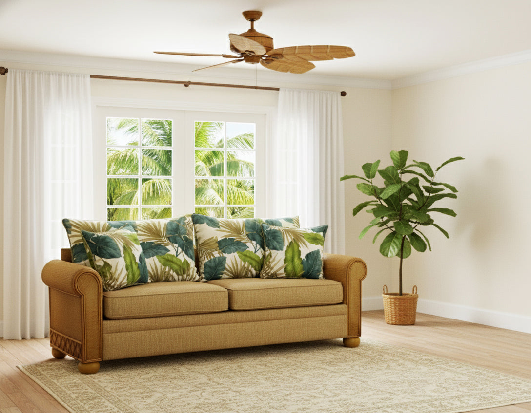 Aruba Rattan and Wicker Queen Sleeper Sofa by Stanley Chair Model 929-IS