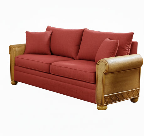 Aruba Rattan and Wicker Queen Sleeper Sofa by Stanley Chair Model 929-IS