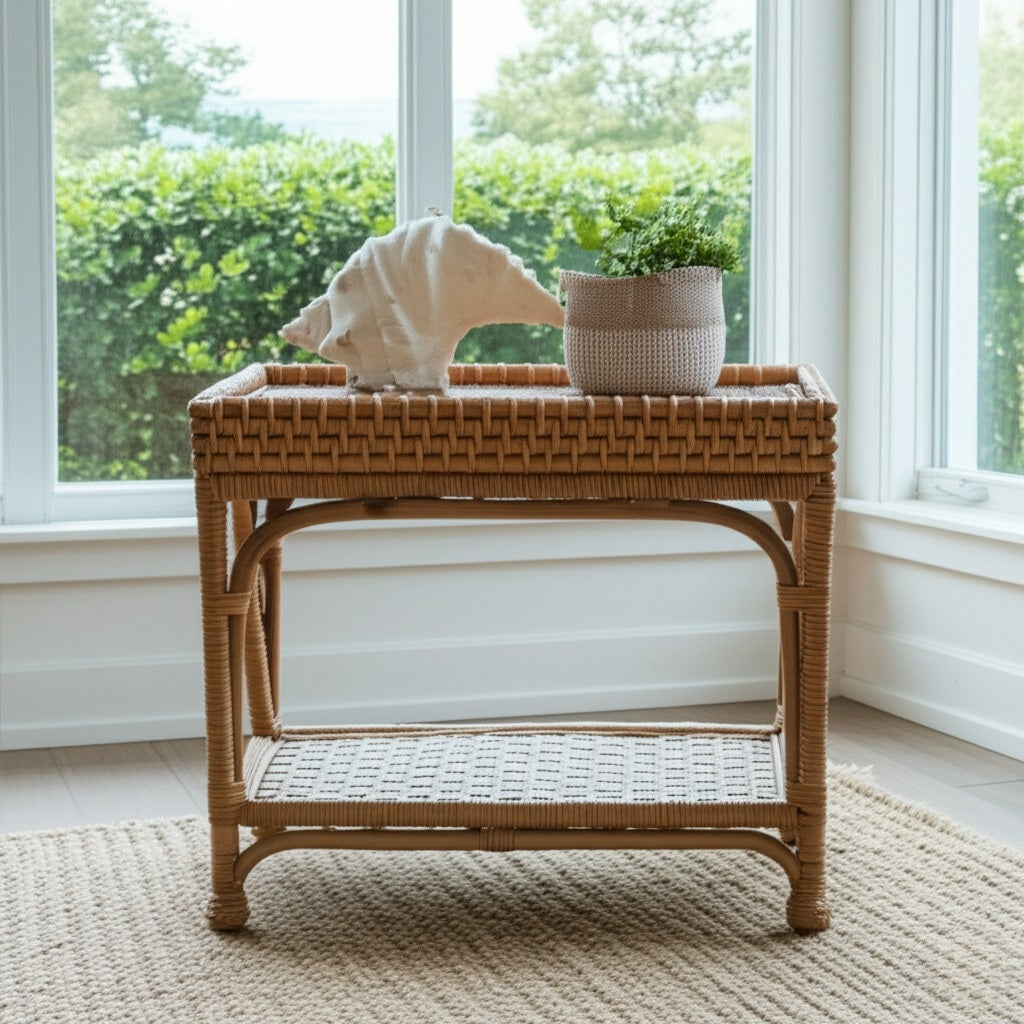Novara Rattan Accent Table by Capris Furniture Model AT341