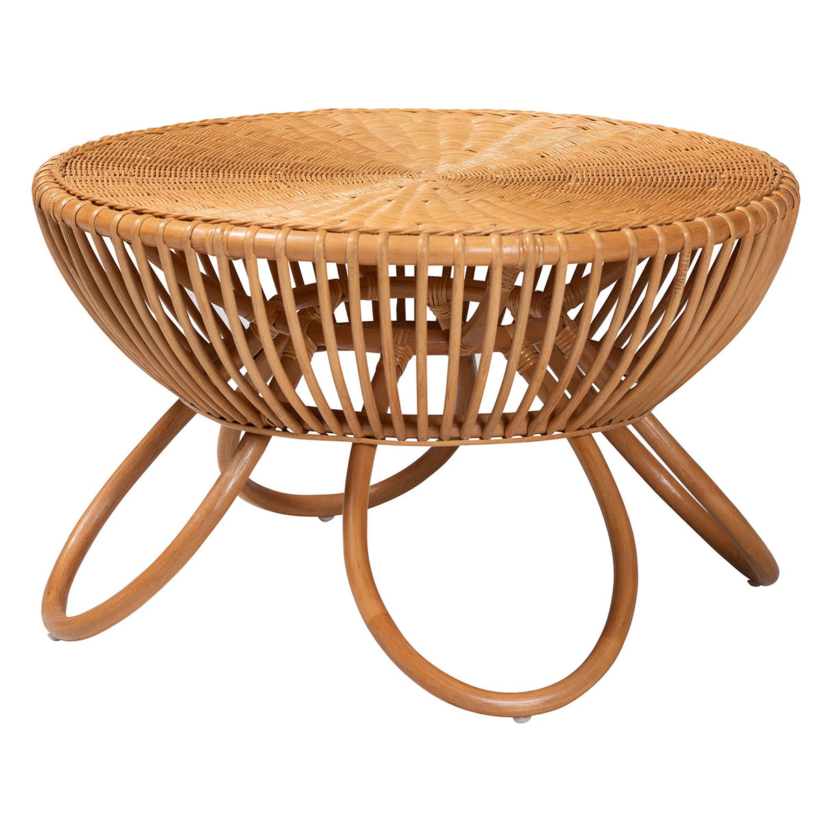 Adeel Natural Rattan Coffee Table by Wicker Fair