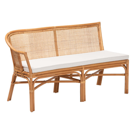 Chang Rai 2 Piece Natural Rattan Corner Bench Set by Wicker Fair